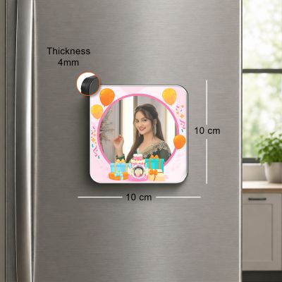 Personalized Musical Fridge Magnet for Home Decor Music Box Fridge Magnet Birthday Gift for Wife Playable Music Feature Rechargeable with On/Off Button
